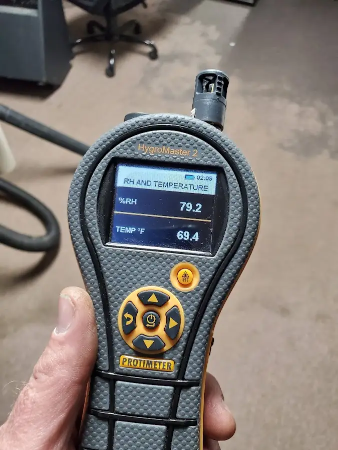 Moisture meter humidity assessment for Mold Remediation & Removal in Notre Dame